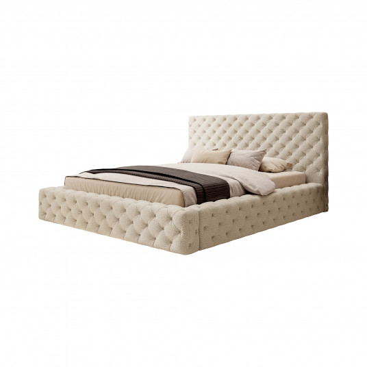 Lova su patalynės dėže Princce Royal 18, 160x200, beige spalva