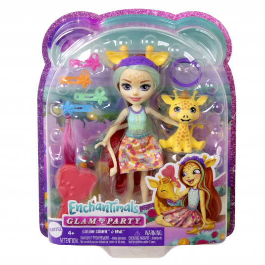 „Enchantimals Glam &amp; Party“ deluxe lėlė žirafa 