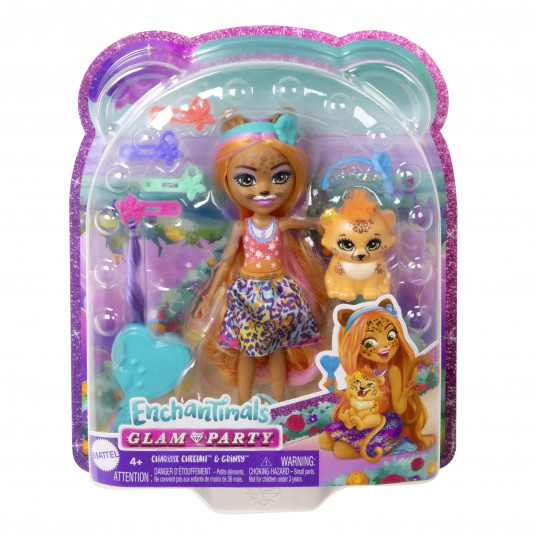  „Enchantimals Glam &amp; Party“ deluxe lėlė gepardė 