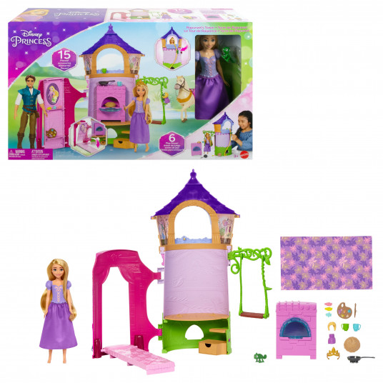  „Disney Princess“ lėlės Auksaplaukės ir bokšto rinkinys HLW30 