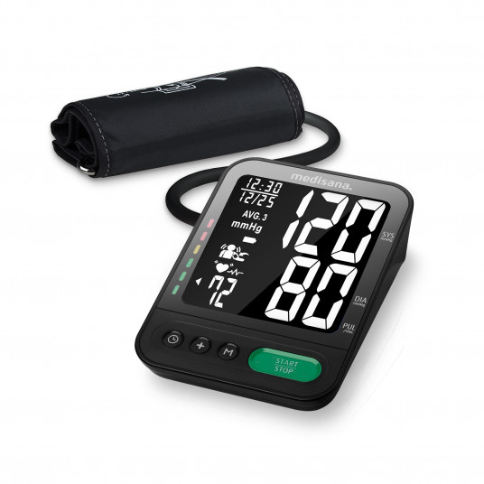  Medisana Blood Pressure Monitor BU 582 Memory function, Number of users 2 user(s), Memory capacity 	120 memory slots, Upper Arm, Black 