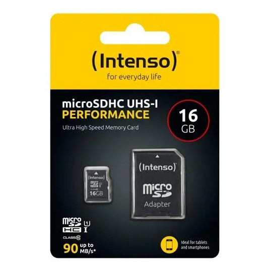  Intenso microSDHC 16GB Class 10 UHS-I U1 Performance 