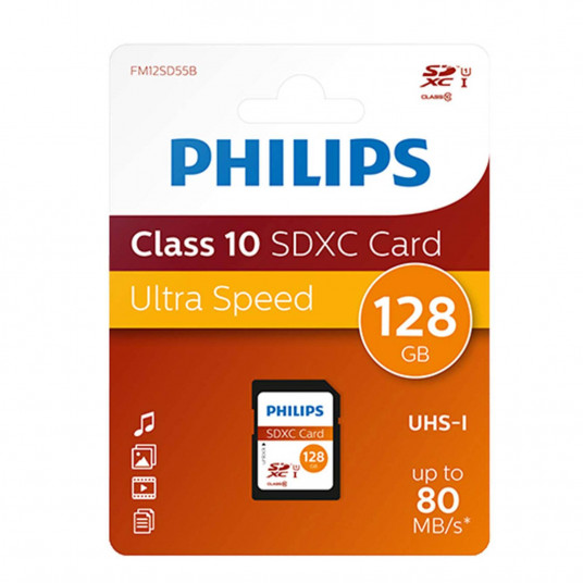  Philips SDXC Card 128GB Class 10 UHS-I U1 