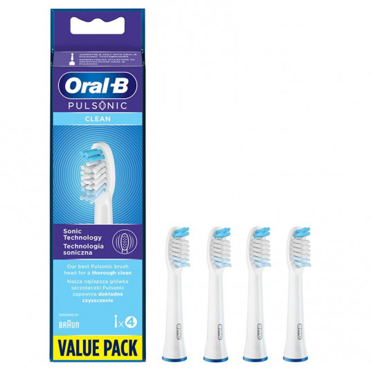  Extra brushes Pulsonic 4 pcs, Oral-B, regular 