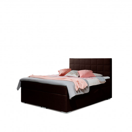 Continental lova su patalynės dėže Alice 180X200, ruda, audinys Sawana 26