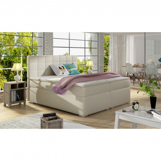  Continental lova su patalynės dėže Alice 160X200, beige, audinys Soft 33 