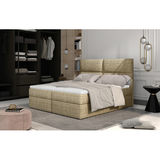  Continental lova su patalynės dėže Amber 145x210, beige, audinys Berlin 03 