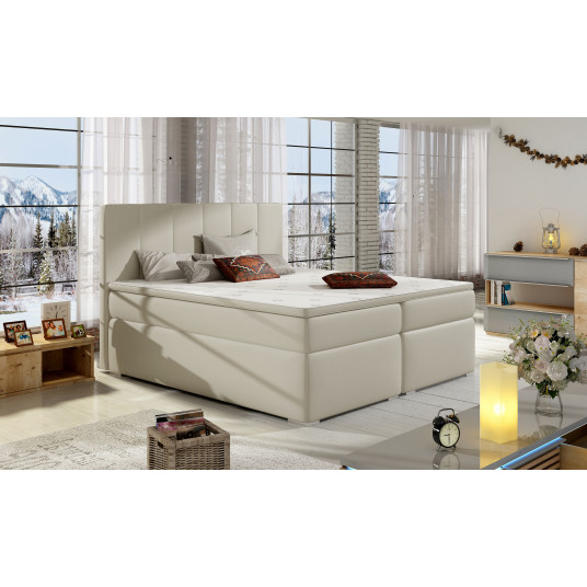 Continental lova su patalynės dėže Bolero 160X200, beige, audinys Soft 33