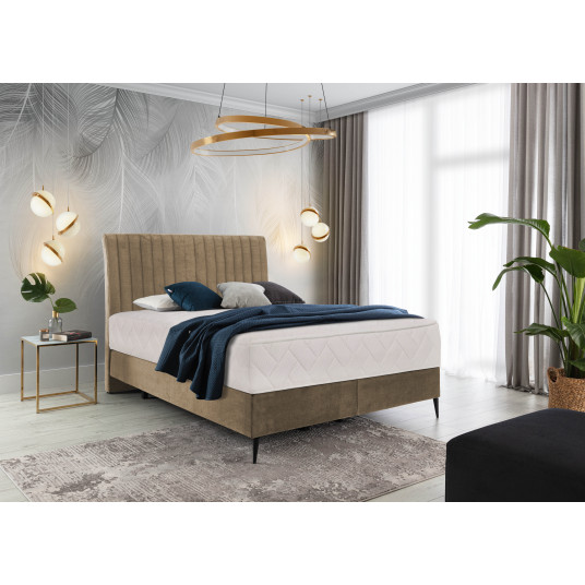 Continental lova Blanca 160x200, ruda, audinys Nube 20