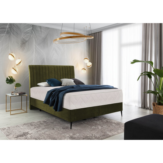 Continental lova Blanca 160x200, žalia, audinys Nube 33