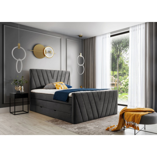 Continental lova su patalynės dėže Candice 160X200, pilka, audinys Nube 5