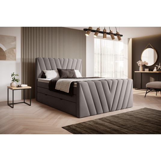  Continental lova su patalynės dėže Candice 140X200, beige, audinys Savoi 7 