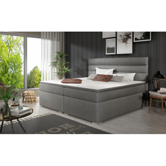 Continental lova su patalynės dėže Softy 160X200, pilka, audinys Sawana 05