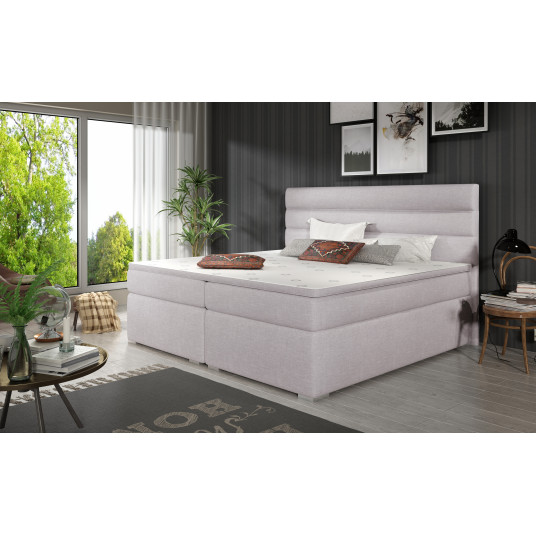  Continental lova su patalynės dėže Softy 160X200, pilka, audinys Sawana 84 