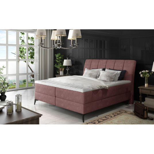 Continental lova su patalynės dėže Aderito 160X200, rausva, audinys Kronos 29, Kronos 29 Pasy 2