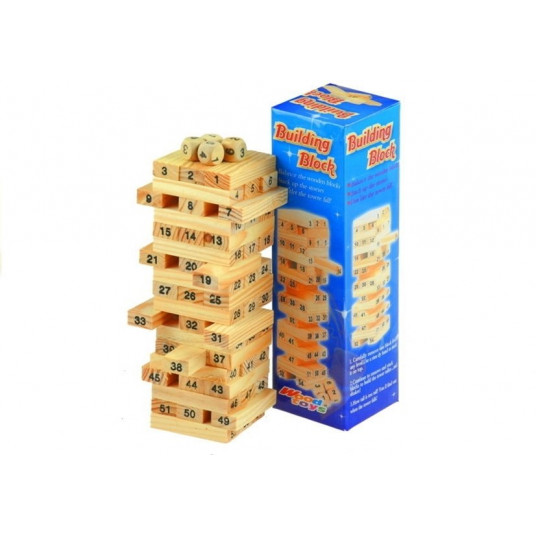  Medinės jenga bokšto kaladėlės "Jenga Tower" 