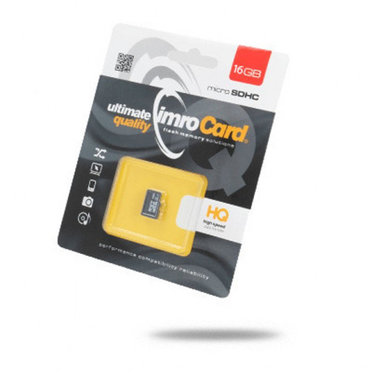  Imro Memory card microSDHC 16GB / cl. 10 UHS-I / 10 MB/s 