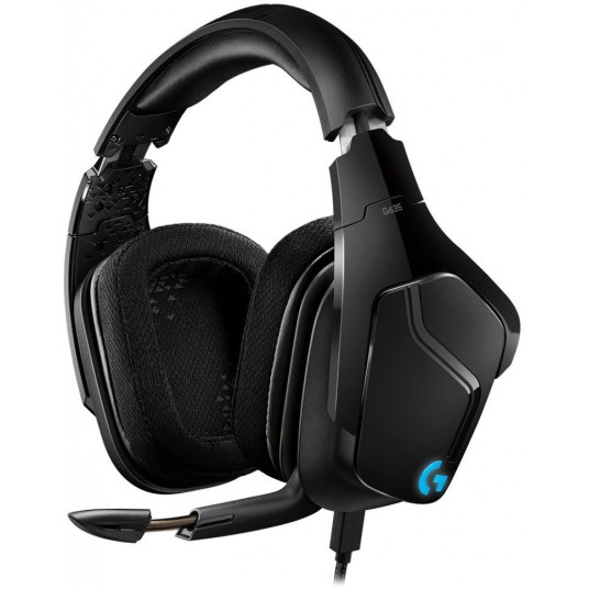  Ausinės Logitech G635, Juodos 