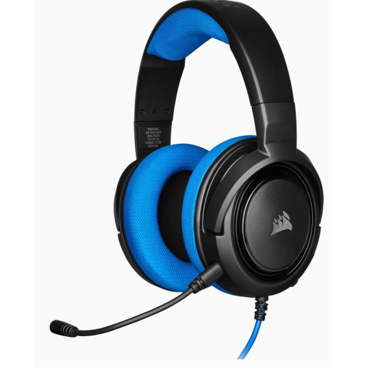  Ausinės Corsair HS35 Carbon Stereo, PC/Console, Wired, Blue 