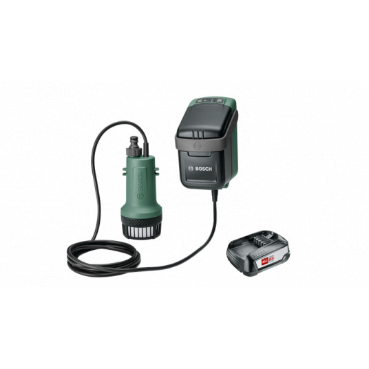 Akumuliatorinis lietaus vandens siurblys Bosch GardenPump 18, 18V , 1x2,5Ah