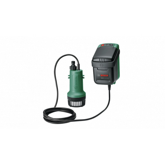 Akumuliatorinis lietaus vandens siurblys Bosch GardenPump 18V-2000 Solo (be akumuliatoriaus ir kroviklio)