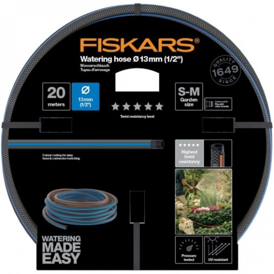  Laistymo žarna Fiskars 13mm (1/2") 20m Q5 (1027107) 