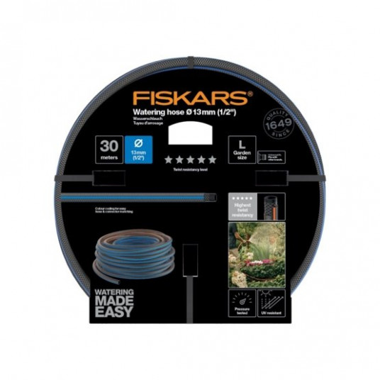 Laistymo žarna Fiskars 13mm (1/2") 30m Q5 (1027108) 