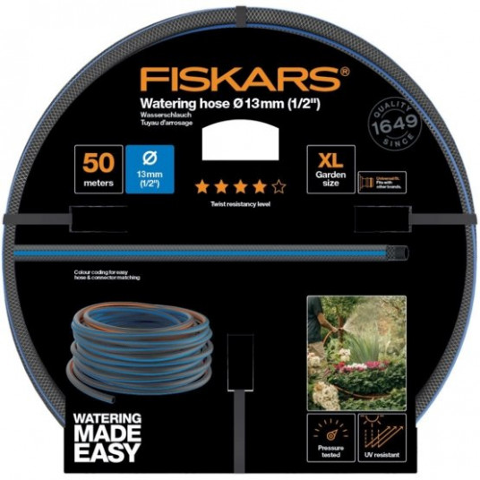 Laistymo žarna Fiskars 13mm (1/2") 50m Q4 (1027106)