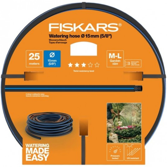 Laistymo žarna Fiskars 15mm (5/8") 25m Q3 (1027097)