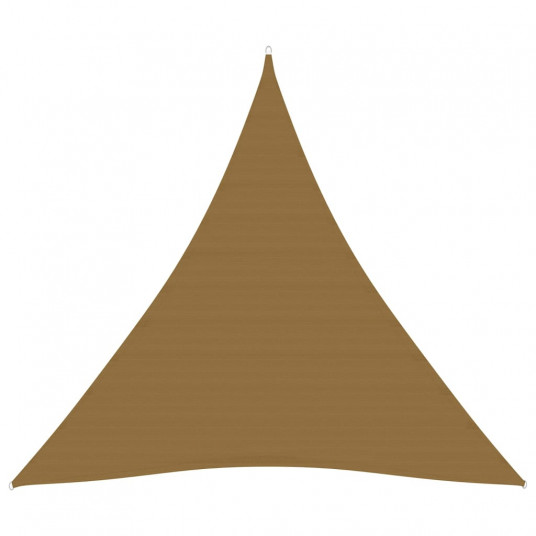  Uždanga nuo saulės, taupe spalvos, 3,6x3,6x3,6m, HDPE, 160g/m² 