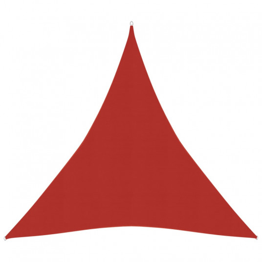 Uždanga nuo saulės, raudonos spalvos, 5x6x6m, HDPE, 160g/m²