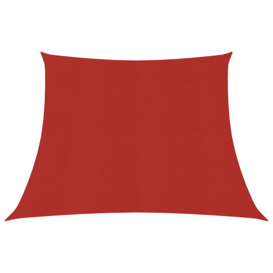 Uždanga nuo saulės, raudonos spalvos, 3/4x3m, HDPE, 160g/m²