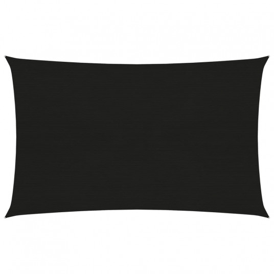 Uždanga nuo saulės, juodos spalvos, 2,5x4,5m, HDPE, 160g/m²