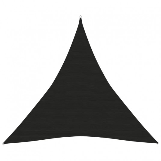 Uždanga nuo saulės, juodos spalvos, 3,6x3,6x3,6m, HDPE, 160g/m²