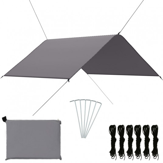 Lauko tentas, pilkos spalvos, 3x2,85m