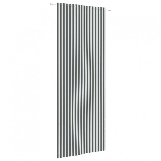Balkono pertvara, antracito/balta, 80x240cm, oksfordo audinys