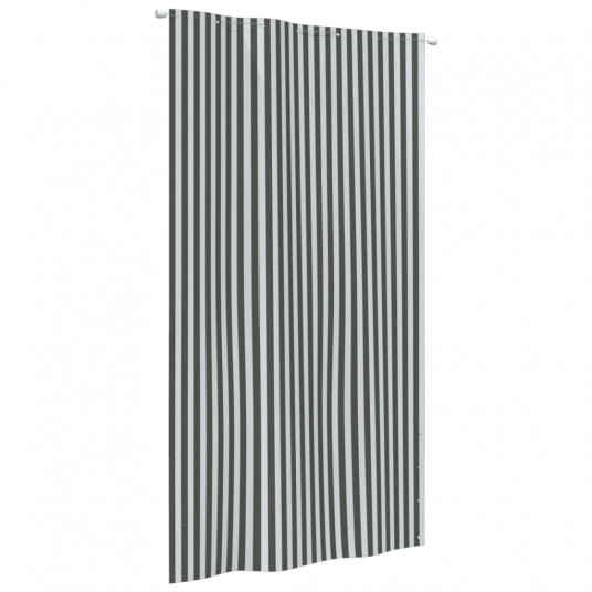 Balkono pertvara, antracito/balta, 140x240cm, oksfordo audinys