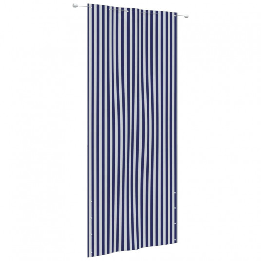 Balkono pertvara, mėlyna/balta, 120x240cm, oksfordo audinys