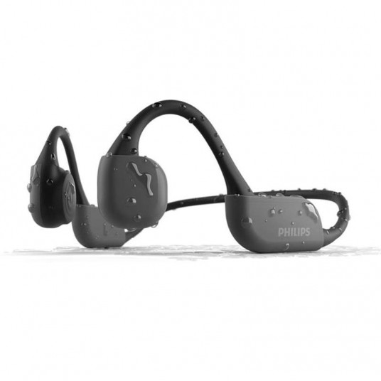  Philips Bone Conduction Bluetooth Headphones TAA6606BK/00, IP67 dust/water protection, Black 