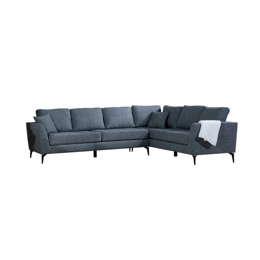 Kampinė sofa Hanah Home Tempo Corner Right - Tamsiai pilka