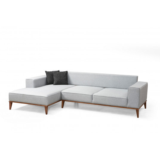 Kampinė sofa-lova Hanah Home Montana Corner Left - Šviesiai pilka