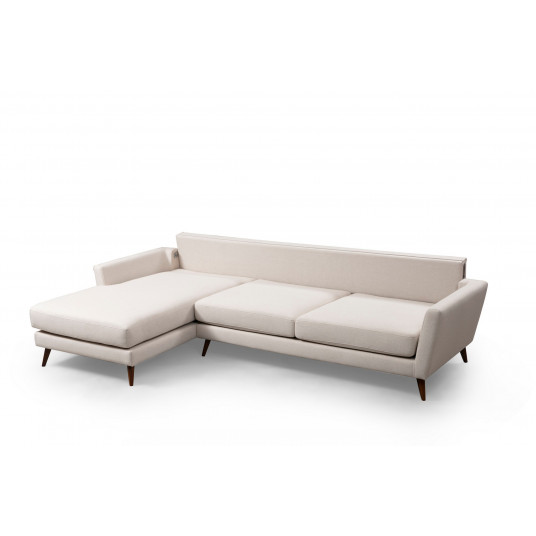 Kampinė sofa Hanah Home Mayorka Corner Large Left - Smėlio spalvos