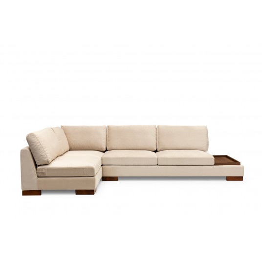  Kampinė sofa Hanah Home Tulip Corner Left Without Pouf - Smėlio spalvos 