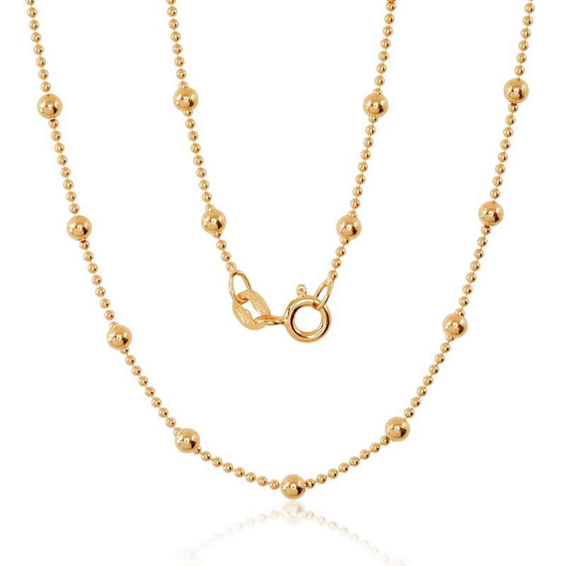 Sidabrinė grandinėlė Bead 1-3 mm