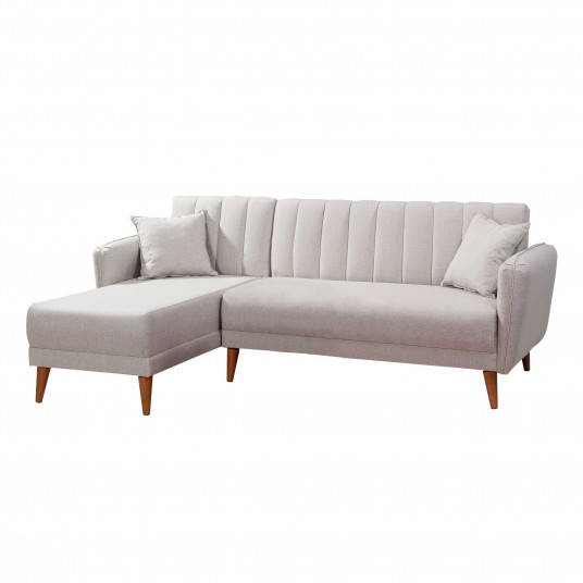  Kampinė sofa-lova Hanah Home Aqua Corner Left - Kremas 
