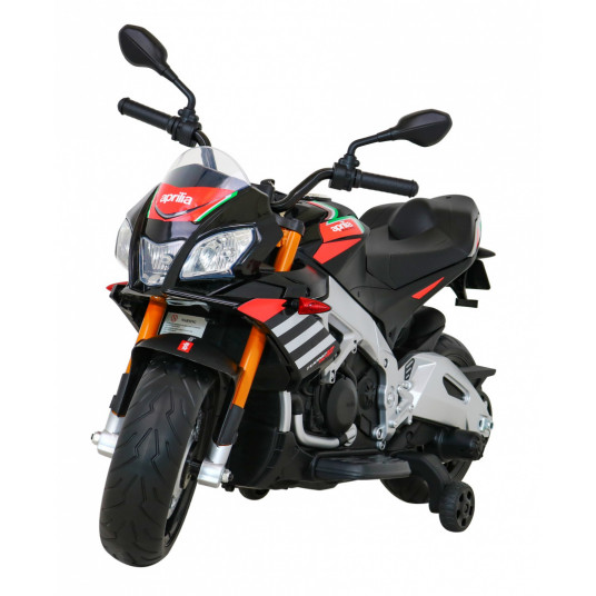 Elektrinis motociklas Aprilia Tuono V4, juodas