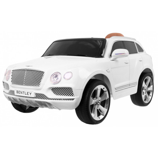 Vienvietis elektromobilis Bentley Bentayga, baltas