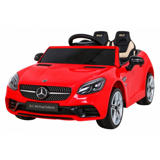 Vienvietis elektromobilis Mercedes BENZ SLC300, raudonas