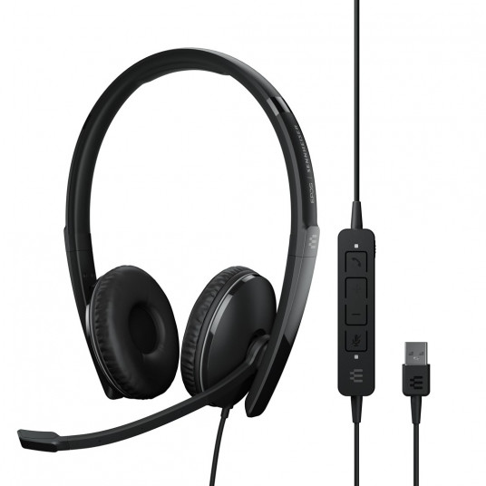  EPOS | SENNHEISER ADAPT 160 ANC USB Laisvų rankų įranga Vielinis Su lankeliu Biuras / skambučių centras USB A tipo Juoda 