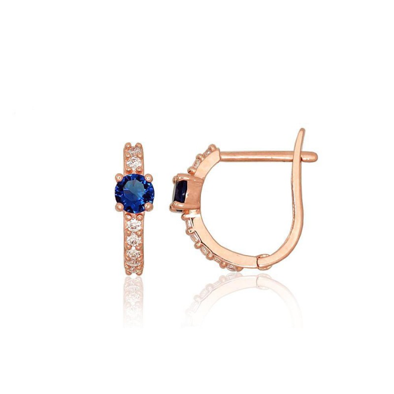 Auksiniai auskarai angli6ku užsegimu, Raudonas Auksas,Raudonas Auksas,Raudonas Auksas,Raudonas Auksas, Cirkonai,Cirkonai,Cirkona